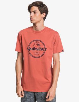 Camiseta Quiksilver WORDS REMAIN - Redwood