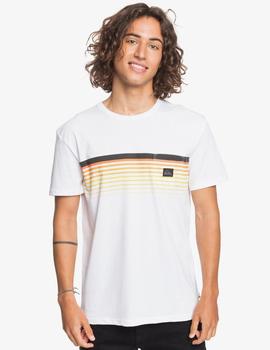 Camiseta Quiksilver SLAB POCKET - Blanco