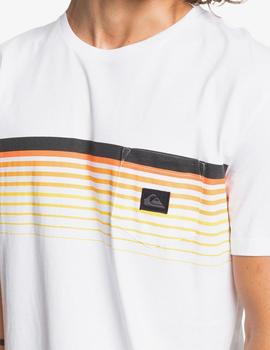 Camiseta Quiksilver SLAB POCKET - Blanco