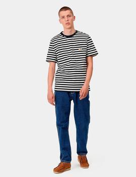 Camiseta Carhartt  PARKET POCKET - Black/Wax