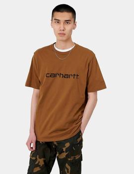 Camiseta Carhartt Script - Hamilton Brown Black
