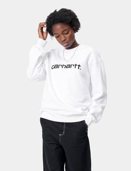 Sudadera W CARHARTT SWEAT - Blanco/Negro