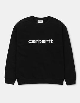Sudadera W CARHARTT SWEAT - Negro/Blanco
