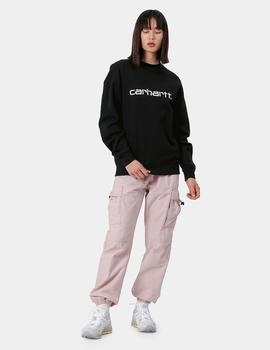 Sudadera W CARHARTT SWEAT - Negro/Blanco