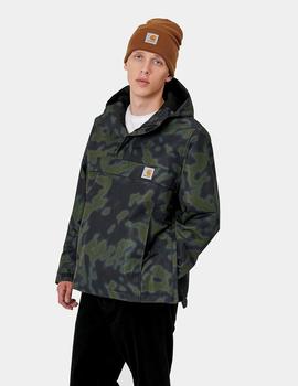 Canguro Carhartt NIMBUS PULLOVER - Camo verde Blur