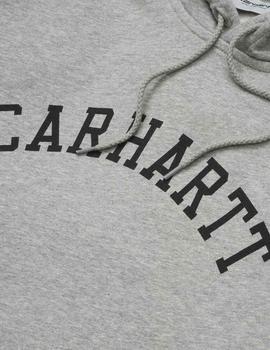 Sudadera Capucha Cahartt UNIVERSITY PATCH - Grey Heather/B