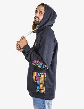 Sudadera Confusion Capucha BUMBA - Negro