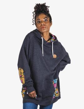 Sudadera Confusion Capucha BUMBA - Negro