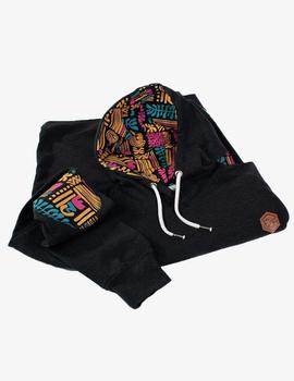 Sudadera Confusion Capucha BUMBA - Negro