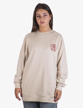 SUDADERA CONFUSION CREW SHIVA - BEIGE