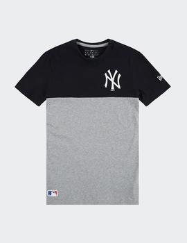 Camiseta New Era COLORBLOCK NY YANKEES - Marino/Gris