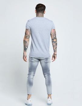 Pantalón SikSilk DISTRESSED SKINNY  - Washed Grey
