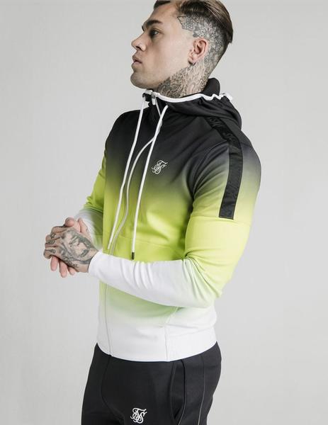 SikSilk TRI FADE AGILITY ZIP - Black/Fluro/whit