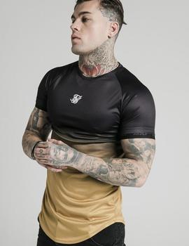Camiseta SikSilk FADE TECH - Black/Gold