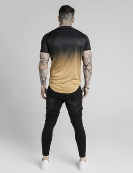 Camiseta SikSilk FADE TECH - Black/Gold