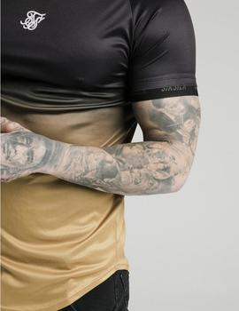 Camiseta SikSilk FADE TECH - Black/Gold