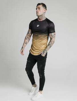 Camiseta SikSilk FADE TECH - Black/Gold