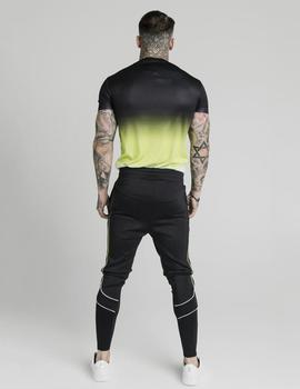 Camiseta SikSilk TRI FADE TAPE - Black/Fluro/white