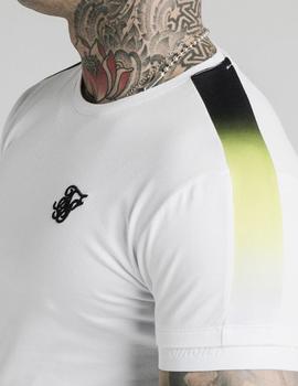 Camiseta SikSilk FADE PANEL TECH - White