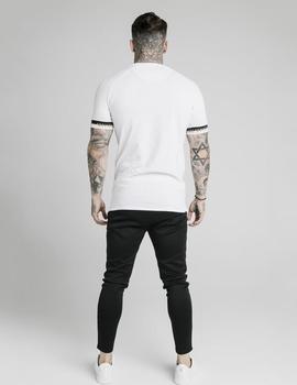 Camiseta SikSilk DELUXE RAGLAN TECH - White
