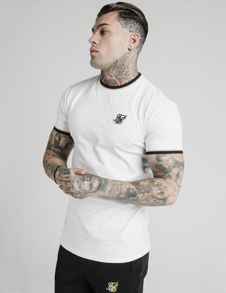 espiritual apretado trigo Camiseta SikSilk DELUXE STRAIGHT - White