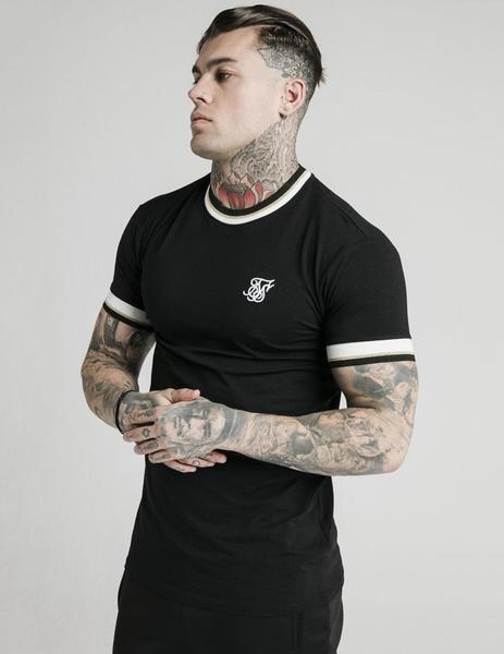Camiseta SikSilk DELUXE STRAIGHT Black