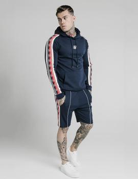 Sudadera SikSilk CAPUCHA RETRO TAPE - Navy