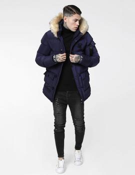Siksilk shiny puff shop parka