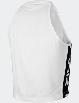 Camiseta TAMA - cropped top bright white