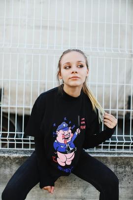 Camiseta Grimey OINK - Black