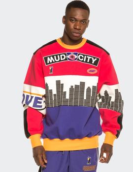 Sudadera Crew Grimey UBIQUITY - Red