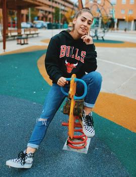 Sudadera Capucha NEW ERA TEAM LOGO CHICAGO BULLS - Negro