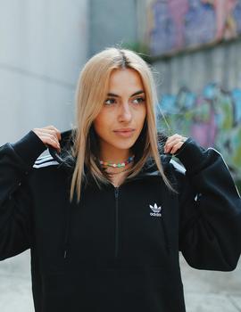 Sudadera capucha Adidas 3-STRIPES HZ - Negro