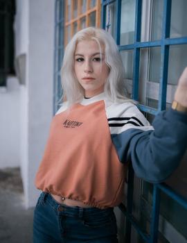 Sudadera Kaotiko Crew ADA -Albaricoque