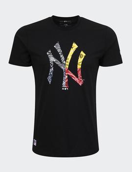 Camiseta PAISLEY MULTI NY YANKEES : Negro