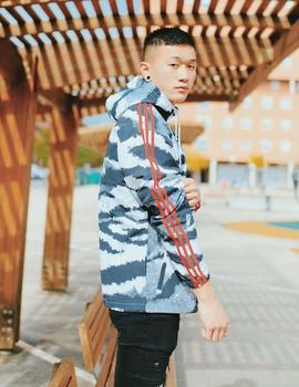 Sudadera Capucha Adidas ZEBRA AOP - Blanco