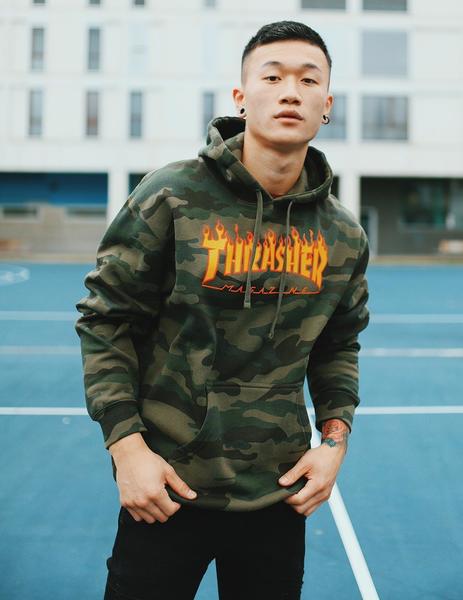 Sudadera FLAME LOGO - Camo