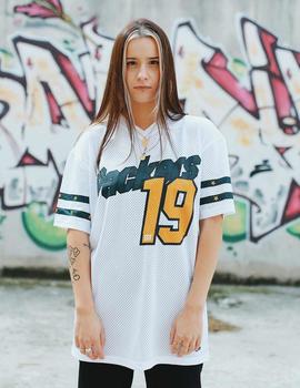 Camiseta STRIPE OVERSIZE PACKERS - Blanco