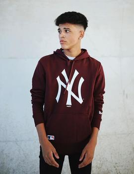 Sudadera Capucha LOGO NY YANKEES - Granate