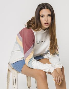Sudadera Capucha Kaotiko KARA - Marfil