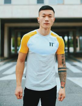 Camiseta Eleven CUT AND SEW CHEVRON MUSCLE FIT - Yellow /