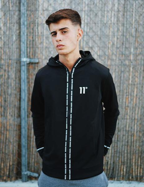 Sudadera Negra Sudadera Eleven Degrees Sudadera Capucha Eleven