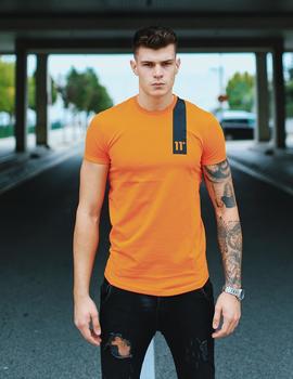 Camiseta Eleven TOPAZ MUSCLE FIT - Orange / Black