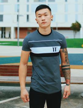 Camiseta Eleven Degrees MERCURY MESH MUSCLE FIT - Slate Grey