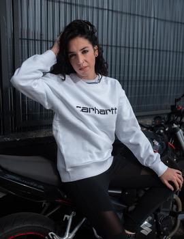 Sudadera W CARHARTT SWEAT - Blanco/Negro