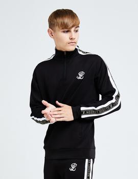 Sudadera illusive London DIVERGE 1/4 ZIP - Black-White