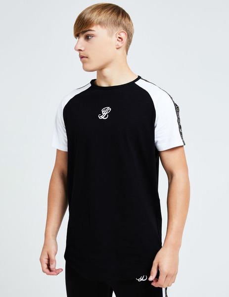 Camiseta Illusive London DIVERGE RAGLAN - Black-White