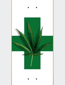 Tabla Skate Jart Weed Therapy 8.0' x 31.44' (LIJA GRATIS)