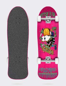 Skate Completo Cruzade Sketchy Is Fun Pink 9.0' x 31'