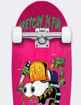 Skate Completo Cruzade Sketchy Is Fun Pink 9.0' x 31'